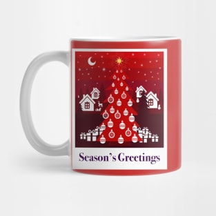 Season’s Greetings, small Finnish  town celebrating Christmas Mug